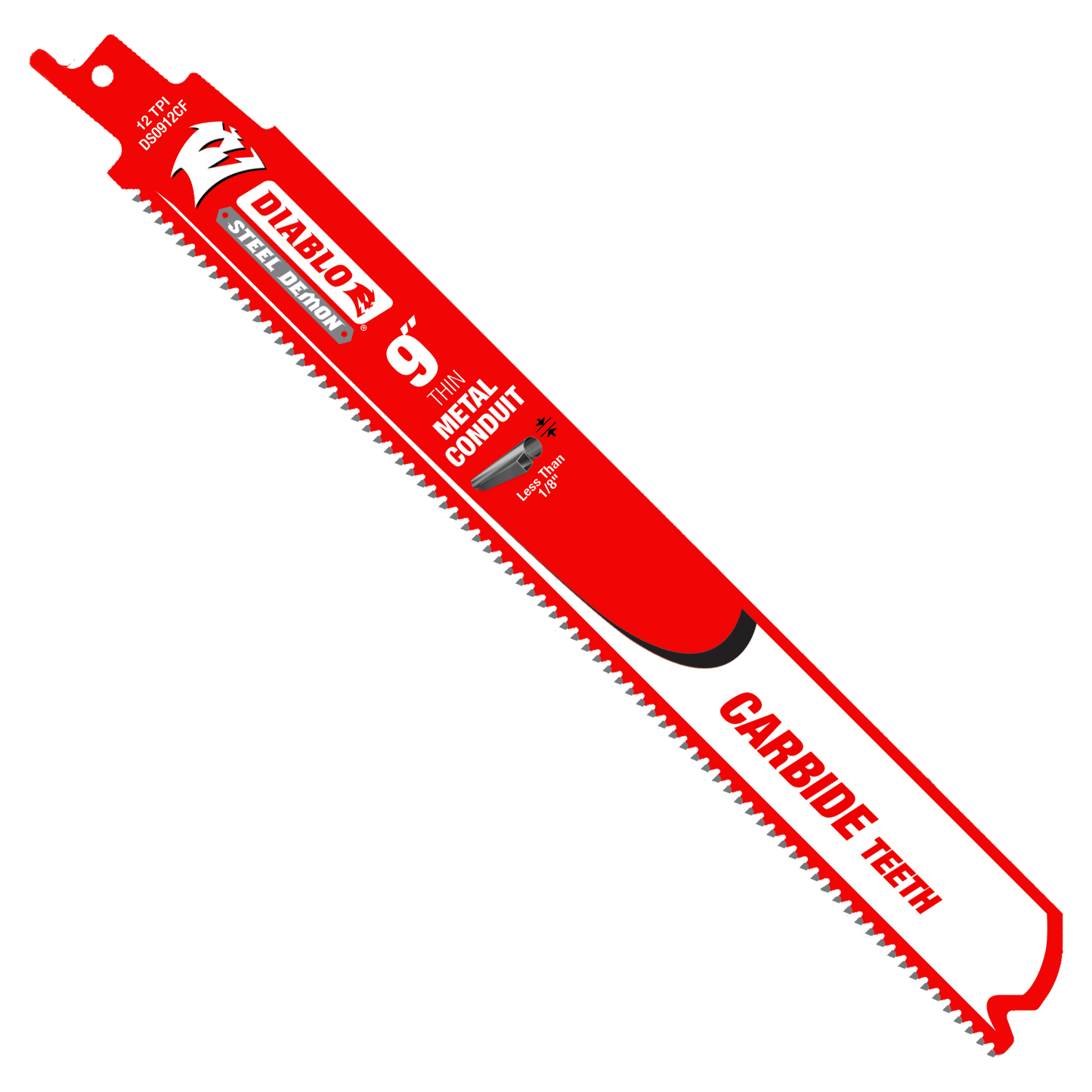 9" 12TPI Steel Demon™ Carbide Teeth Reciprocating Saw Blade for Thin Metal Conduit