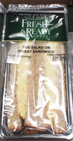 Egg Salad On Wheat Sandwich