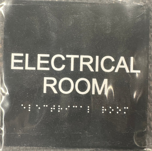 Electrical Room Wall Black 6x6